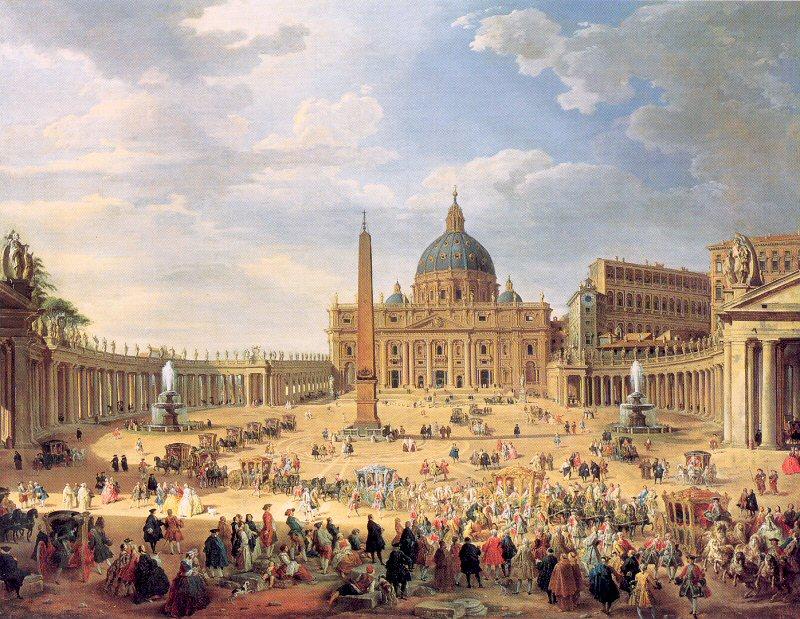 Panini, Giovanni Paolo Departure of Duc de Choiseul from the Piazza di St. Pietro